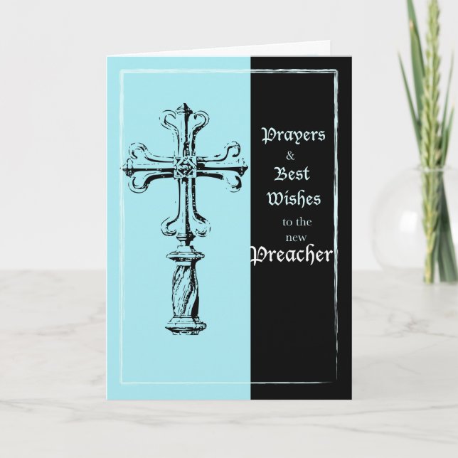 Neue Preacherordnung Glückwunsch Cross auf B Karte (Vorderseite)