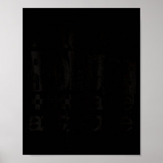 Neue Probleme, gleiche Einstellung Retro-Grunge-St Poster