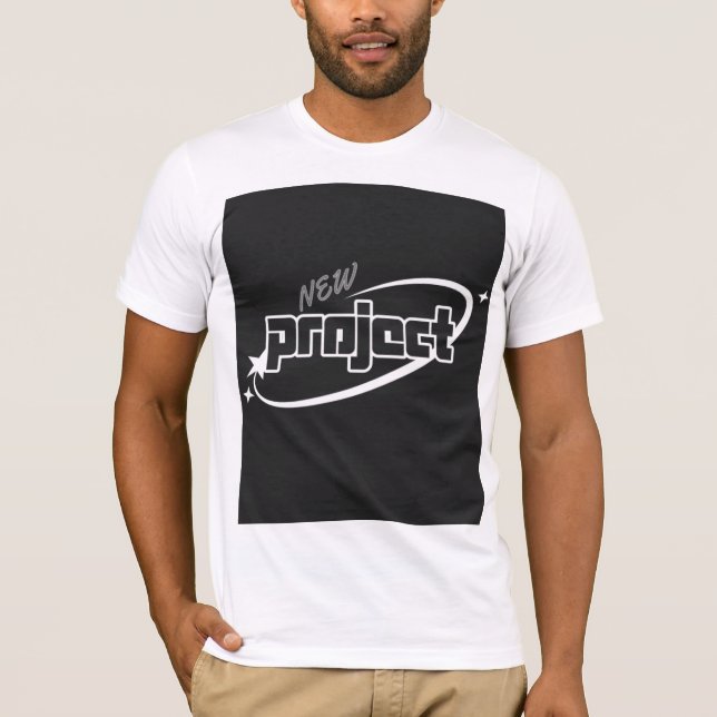Neue Projektdesign-Typografie T-Shirt (Vorderseite)