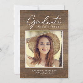 Neue Reise Rustikaler Abschluss Einladung