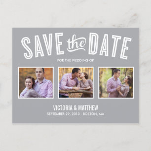 NEUE RETRO %PIPE% SAVE THE DATE MITTEILUNG ANKÜNDIGUNGSPOSTKARTE