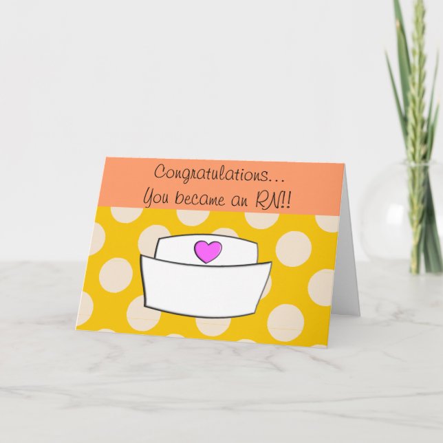 Neue RN-Karte für Krankenpfleger - Glückwunschkart Karte (Vorderseite)