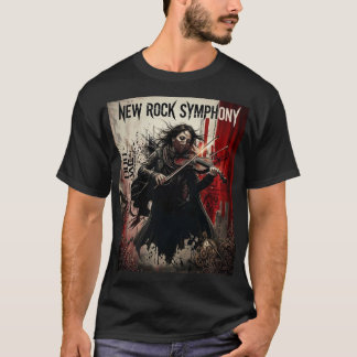 Neue Rock-Symphonie Violinist Dark Aesthetic NRS - T-Shirt