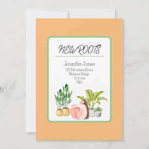 Neue Roots/Moving Announcement Card Ankündigung