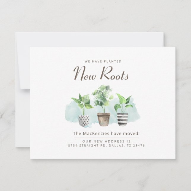 Neue Roots Moving New Address Ankündigung (Vorderseite)