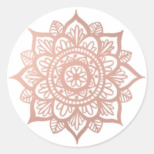 Neue Rose Gold Mandala Sticker