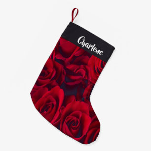 Neue rote Rosen Kleiner Weihnachtsstrumpf