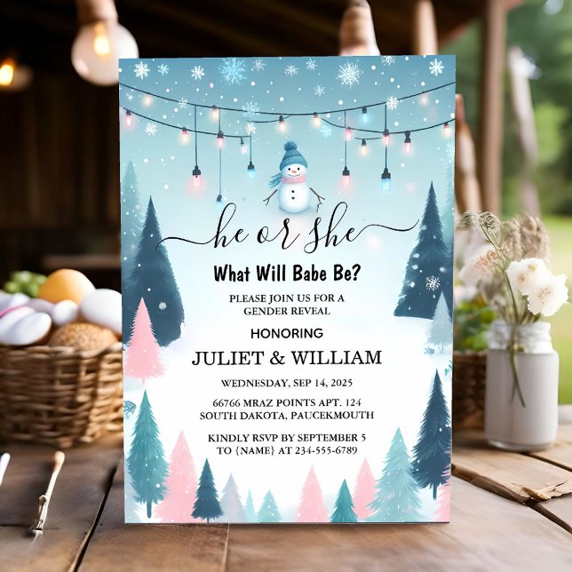 Neue Rustikale Schneekalte Eiszeit Gemütliche Wint Einladung (Von Creator hochgeladen)