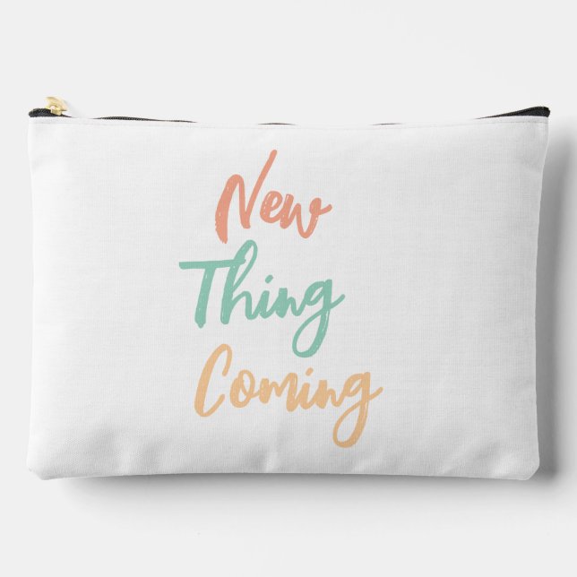 Neue Sache kommt frische Farbe Druck Zubehörtasche (Vorderseite)