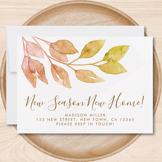 Neue Saison Neue Zuhause Fall Foliage Moving Ankündigung (Von Creator hochgeladen)