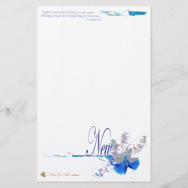 Neue Schaffung des BRIEFPAPIERS Briefpapier (Vorderseite)