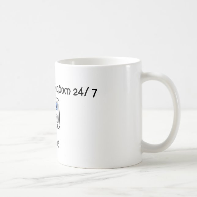 Neue Schaffung FRIEDENSTasse 11oz Tasse (Rechts)