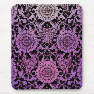NEUE SCHMETTERLINGE: FUCHSIA FLUG MOUSEPAD