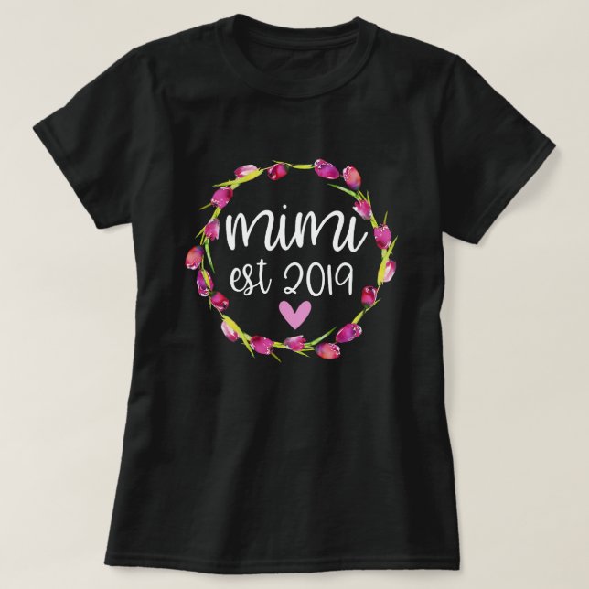 Neue Schwangerschafts-Mitteilung 2019 des T-Shirt (Design vorne)