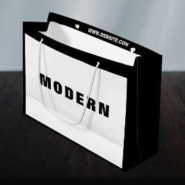 Neue Schwarze Unternehmen Minimalistisch Große Geschenktüte