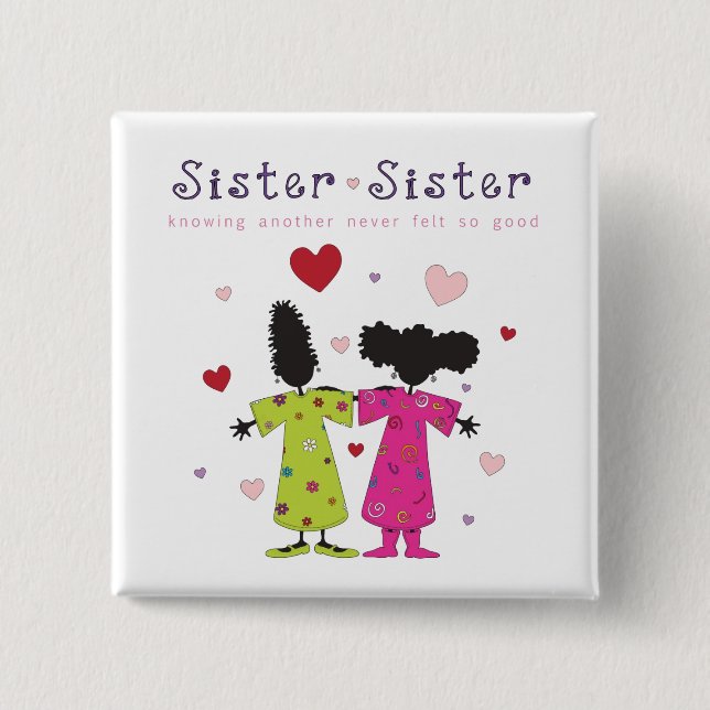 Neue Schwester-Schwester-Taste Button (Vorderseite)