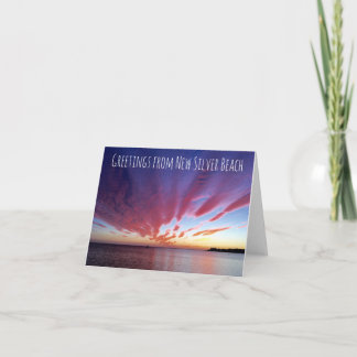 Neue Silver Beach Blank Notecards Karte