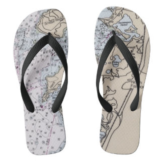 Neue Silver Beach Flip Flops, breite Streifen Flip Flops