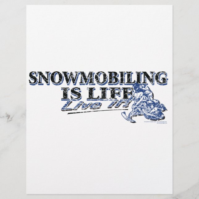 NEUE SNOWMOBILING-IS-LIFE-DIS FLYER (Vorne)
