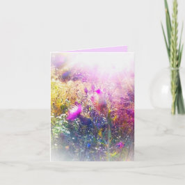 NEUE SONNE AUF THISTISTEN KLEINE GREETKARTE KARTE