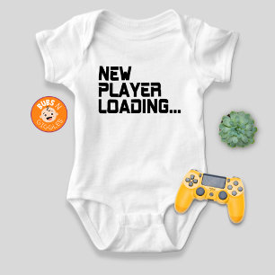 Neue Spieler-Lade-Gamer-Schwangerschaftsankündigun Baby Strampler