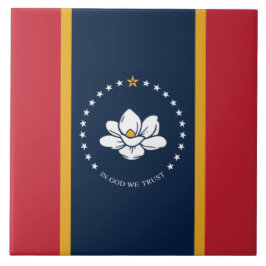 Neue Staatsflagge in Mississipi Fliese