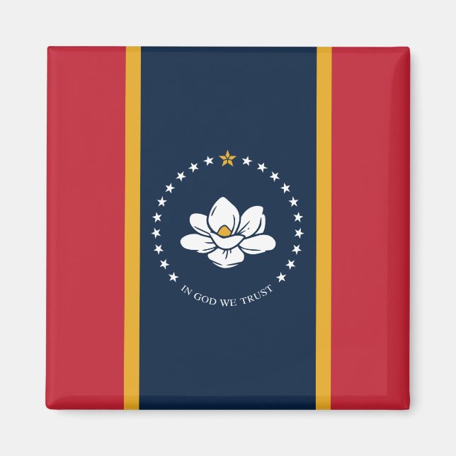 Neue Staatsflagge in Mississipi Magnet (Vorne)