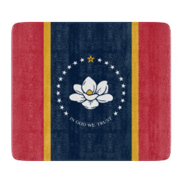 Neue Staatsflagge in Mississipi Schneidebrett