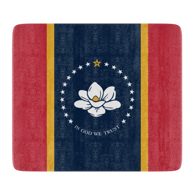 Neue Staatsflagge in Mississipi Schneidebrett (Vorderseite)