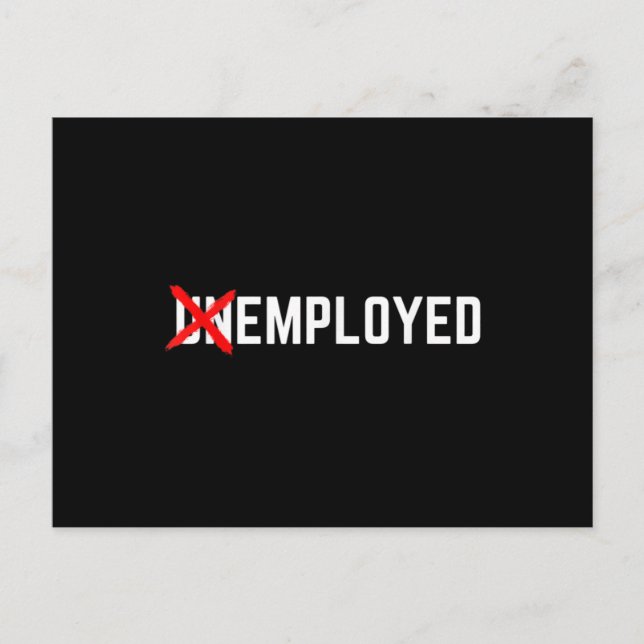 Neue Stelle Männer Frauen Postkarte (Vorderseite)