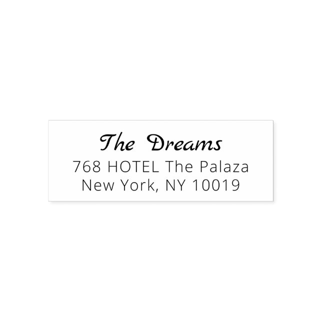 NEUE Stilvolle Script-Rücksendeadresse Selbstfarbi Permastempel (Design)