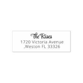 NEUE Stilvolle Script-Rücksendeadresse Selbstfarbi Permastempel