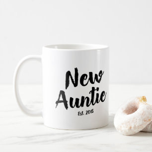 Neue Tante Est. 2018, zukünftige Tante Gift Coffe Tasse