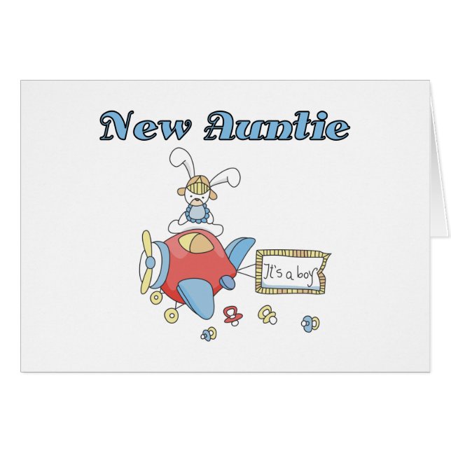 Neue Tante - Flugzeug-T-Shirts und Geschenke (Vorderseite (Horizontal))