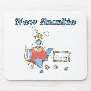 Neue Tante - Flugzeugentrickfilme und Geschenke Mousepad