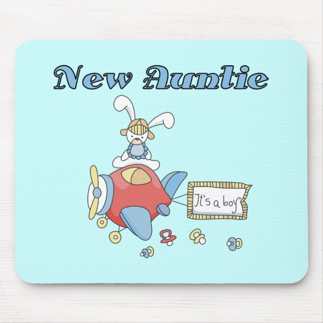 Neue Tante - Flugzeugentrickfilme und Geschenke Mousepad (Vorne)