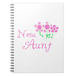 Neue Tante Rosa Blume T - Shirt und Geschenke Notizblock