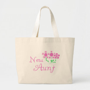 Neue Tante Rosa Blume Tshirts und Geschenke Jumbo Stoffbeutel