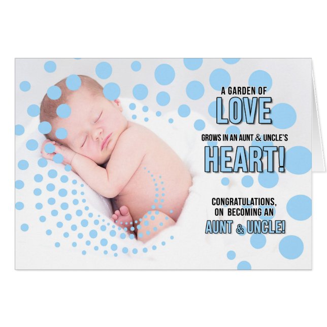 Neue Tante und Onkel Herzlichen Glückwunsch zu Nep (Vorderseite (Horizontal))