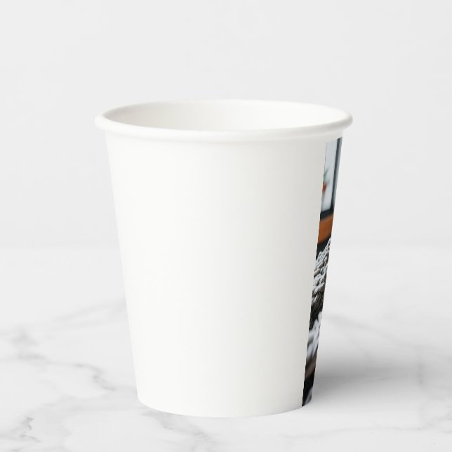 neue Tasse Pappbecher (Vorderseite)