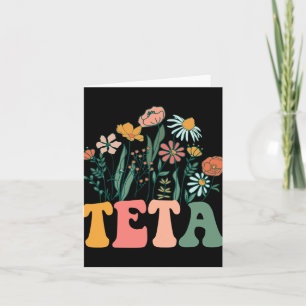 Neue Teta Wildflower erster Geburtstag & Babyshop Karte