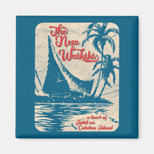 Neue Tiki-Bar Waikiki im hawaiianischen Stil Retro Magnet