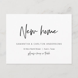 Neue Traumadresse Zuhause Ankündigung, Moderne Pos Postkarte