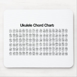 NEUE UKULELE-AKKORD-DIAGRAMM-AKKORDE MOUSEPAD