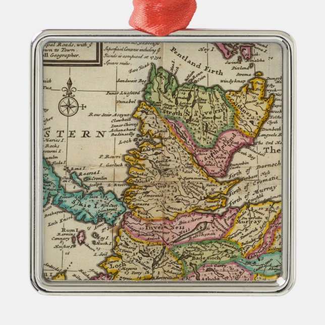 Neue und korrekte Karte von Schottland und von Silbernes Ornament (Vorne)