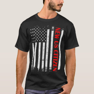 Neue US-Staatsbürgerin Flag US-Staatsbürgerschaft  T-Shirt
