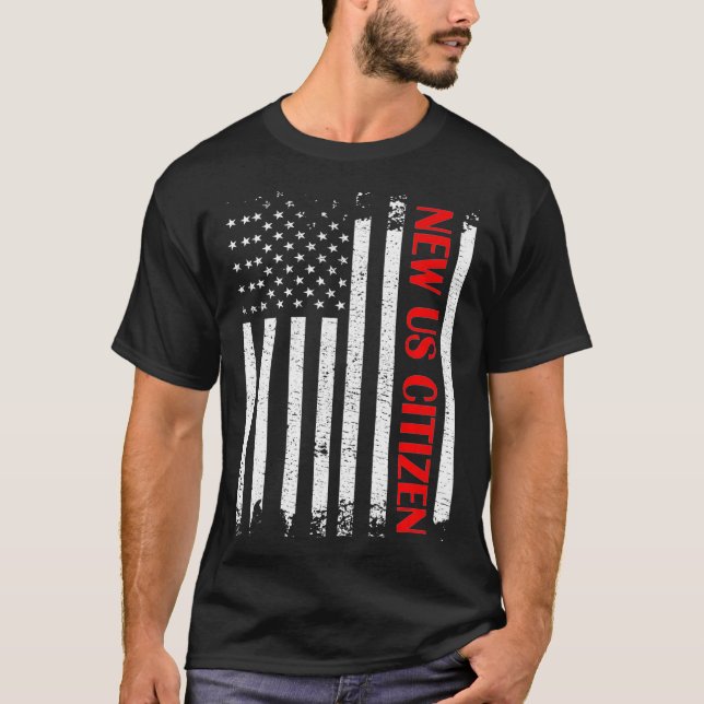 Neue US-Staatsbürgerin Flag US-Staatsbürgerschaft  T-Shirt (Vorderseite)