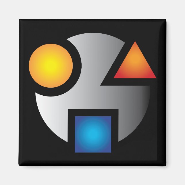 Neue Version des kryptografischen Magneten MI Magnet (Vorne)