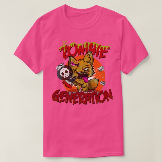 Neue Version ZOMBIE fox T-Shirt (Design vorne)