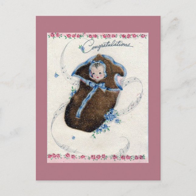 Neue Vintage Anreise Postkarte (Vorderseite)
